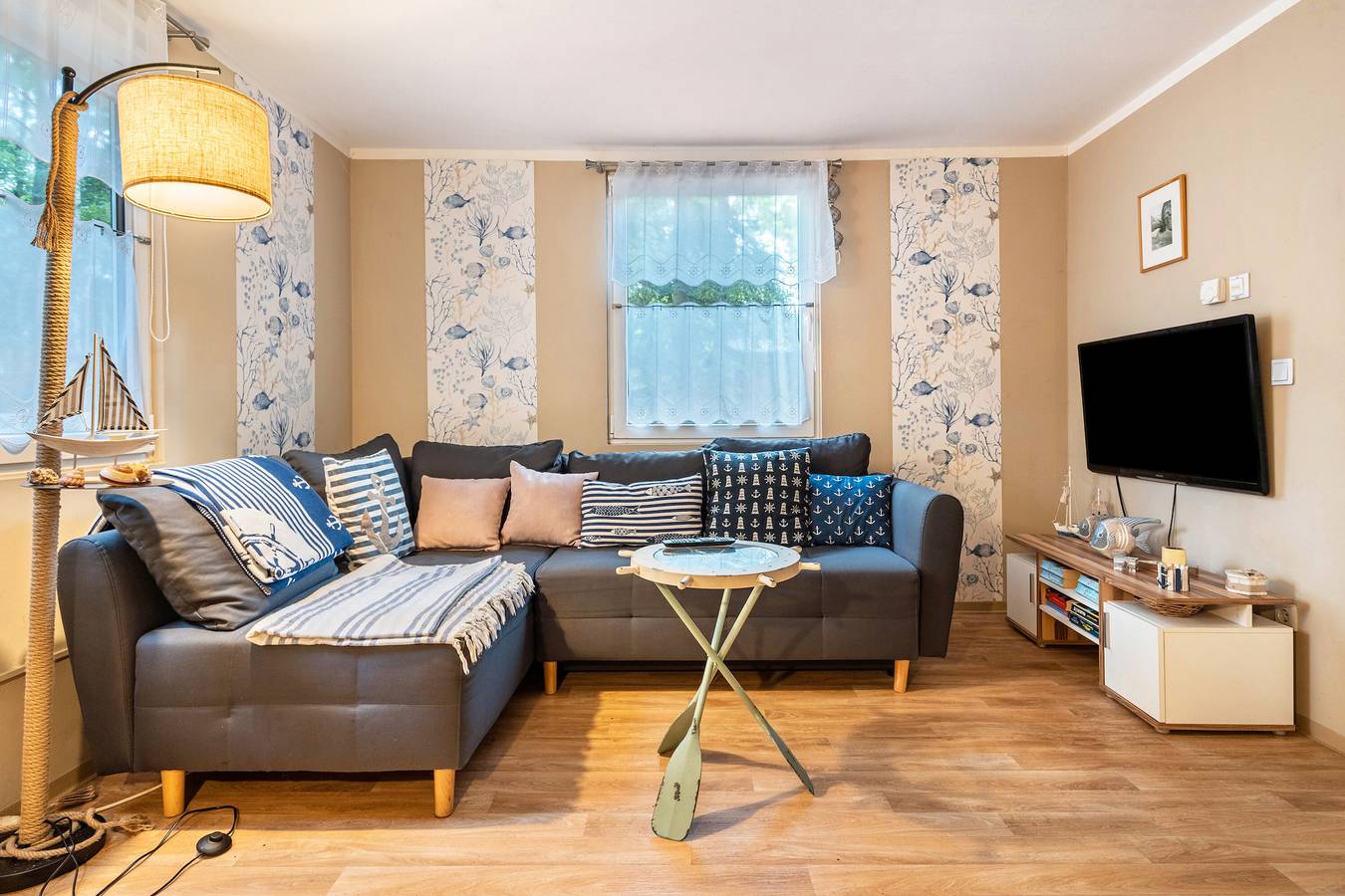 Ferienhaus 'Ferienhaus Rosi' mit privater Terrasse, Gemeinschaftsgarten und Wi-Fi in Bakenberg, Dranske