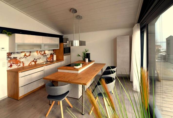 Ferienhaus für 6 Personen, mit Ausblick und Garten sowie Seeblick in Sachsen - 3