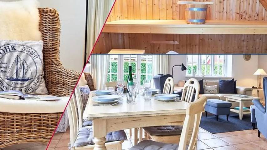 Ferienhaus für 6 Personen, mit Terrasse und Garten sowie Sauna in Oldsum - 2
