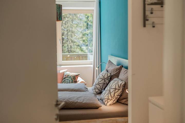 Ferienwohnung für 4 Personen, mit Balkon und Terrasse sowie Garten und Ausblick in Lunz am See