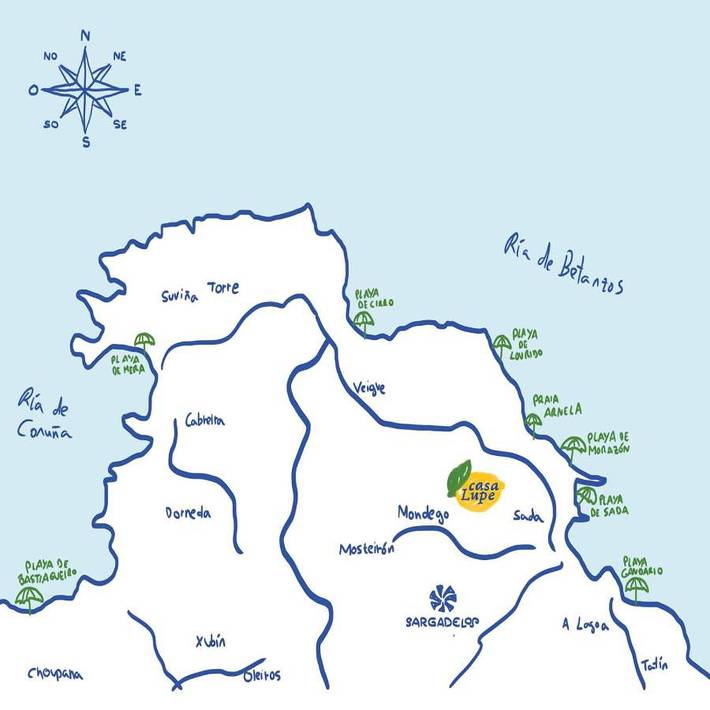 Casa de vacaciones para 11 personas, con jardín y vistas en Rías Altas - 3