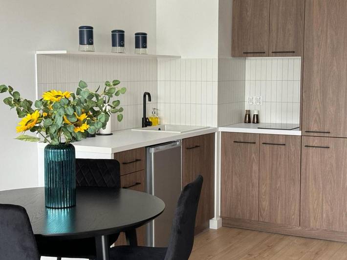 Apartament wakacyjny dla 4 osób, z Taras i Widok na jezioro oraz Widok w Kartuzy