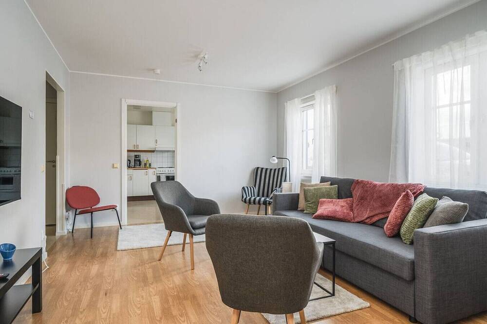 Ganze Wohnung, Bright, Modern Apartment in the Heart of Norberg in Norberg, Västmanland