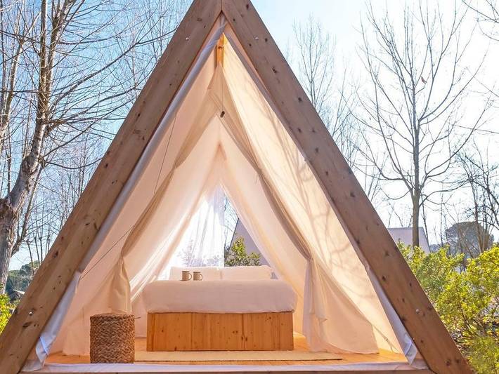 Wecamp Santa Cristina - Safarizelt 2 personen - Glamping Paar in Santa Cristina d'Aro, Costa Brava