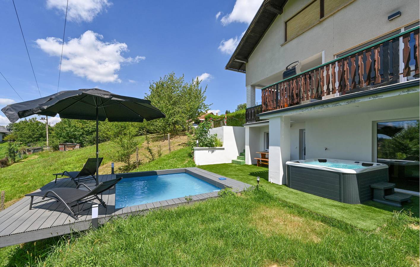 Maison de vacances pour 4 personnes avec jacuzzi in Općina Sveti Juraj na Bregu, Medimurje