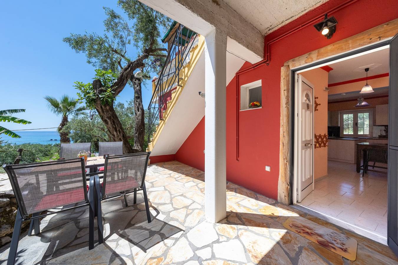 Entire apartment, Apartment '2 Bedroom with Sea View 8' with Sea View, Wi-Fi and Air Conditioning in Pelekas, Corfu