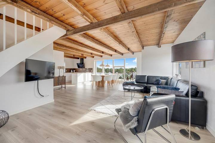 Ferienhaus mit Meerblick für 6 Personen, mit Balkon/Terrasse und Ausblick in Vejers Strand - 3