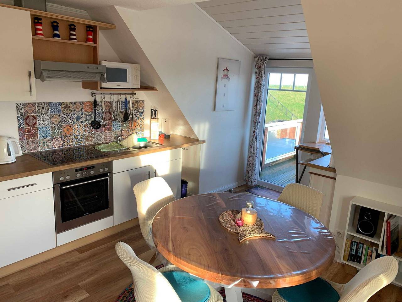 Ganze Ferienwohnung, Unser Haus am Deich - Wohnung Meerblick - Wohnung Meerblick in Nordstrand (Gemeinde), Nordstrand