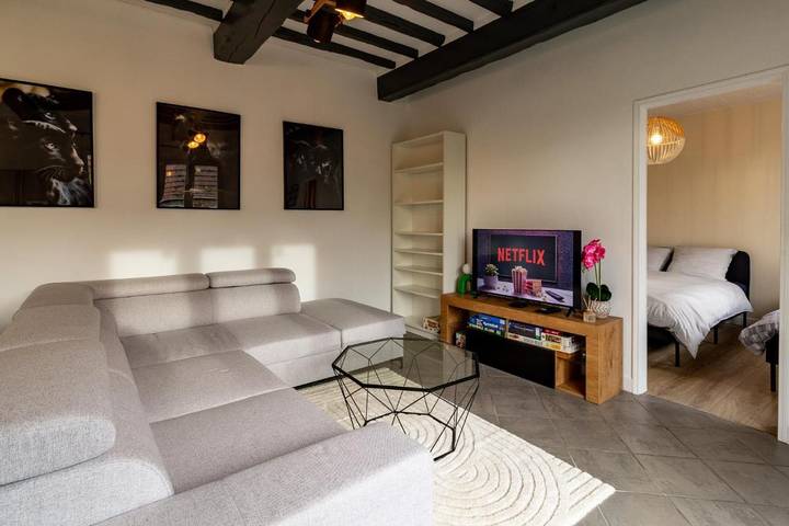 Appartement de vacances pour 5 personnes, avec Terrasse et Jardin