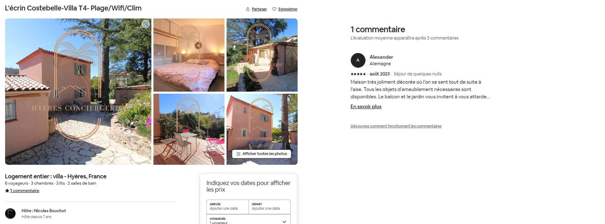 Villa für 6 Personen mit Garten in Hyeres, Parc national Port-Cros