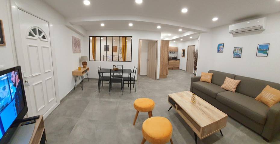 Appartement de vacances pour 4 personnes, avec terrasse et jardin