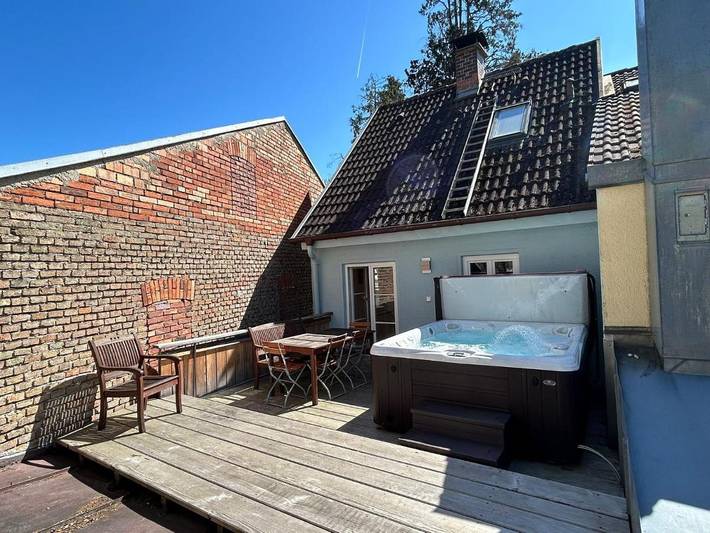 Ferienhaus für 7 Personen, mit Balkon und Whirlpool sowie Terrasse und Ausblick in Wasserburg am Inn