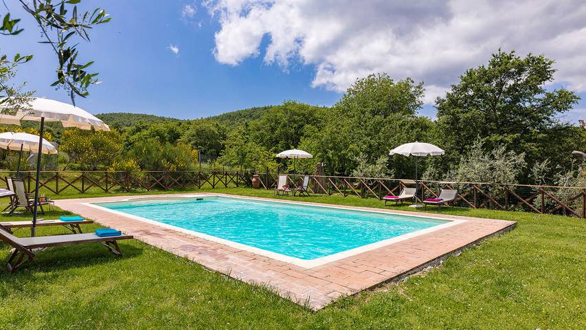 Villa pour 8 personnes, avec jardin et jacuzzi, animaux acceptés dans Val d'Orcia - 3