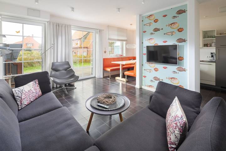 Ferienwohnung für 6 Personen, mit Terrasse und Garten