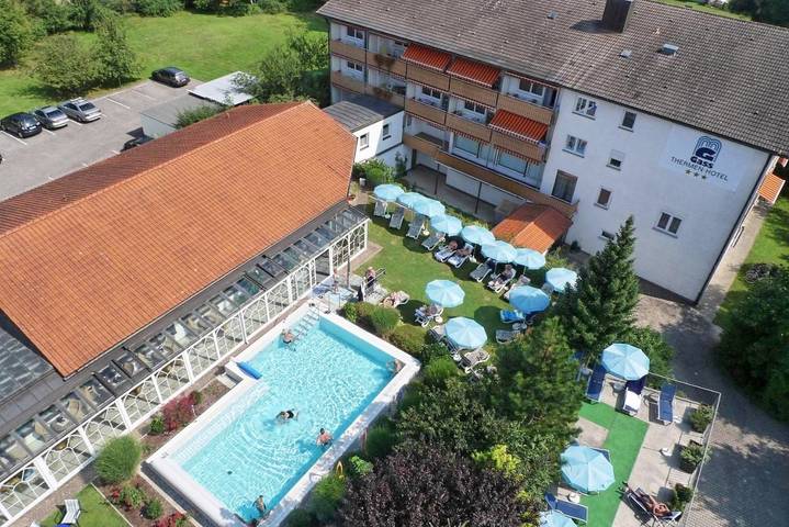 Apartmenthotel für 2 Personen, mit Balkon und Terrasse sowie Garten und Pool