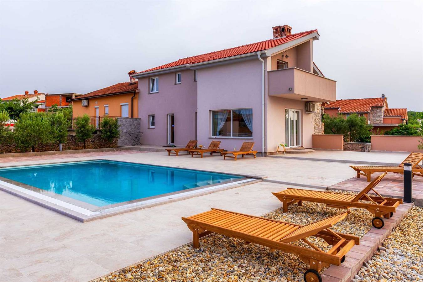 Ferienhaus Prevolt mit privatem Pool und Meerblick in Dobrinj, Krk
