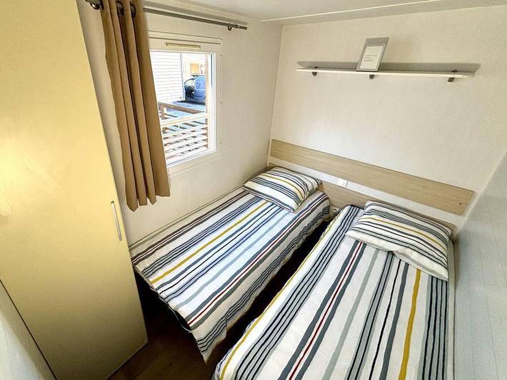 Camping Ushuaïa Villages - Les Pommiers Pays d'Auge - Mobilheim 6 personen - Mobilheim Lousiane Tamaris 3 Zimmer in Saint-Pierre-de-Cormeilles, Bernay und Umgebung