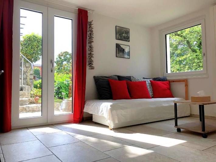 Ferienwohnung für 3 Personen, mit Garten