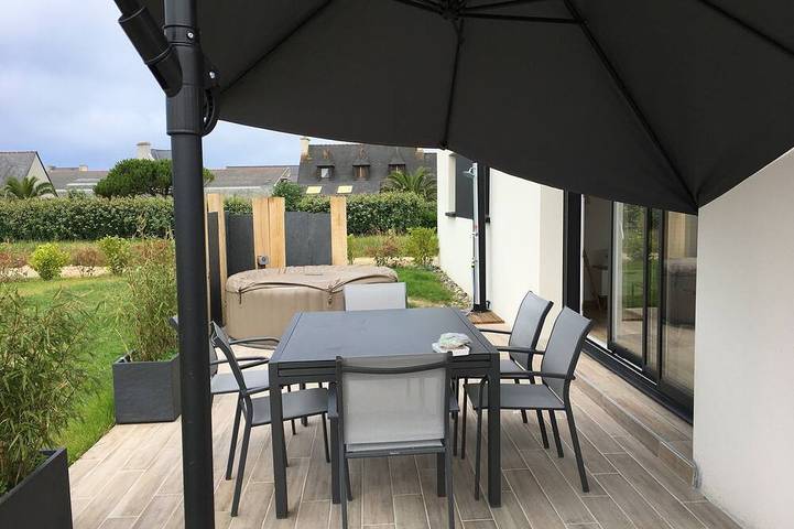 Maison de vacances pour 9 personnes, avec jardin et jacuzzi à Plouescat