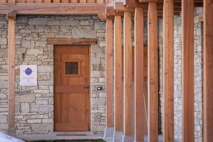 Gîte pour 6 personnes, avec Balcon ainsi que Jardin et Vue à Alagna Valsesia