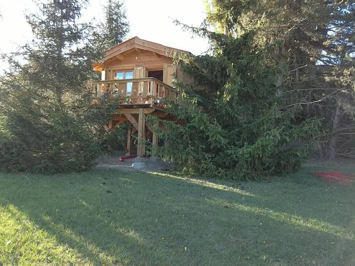 Chalet pour 2 personnes, avec Balcon et Terrasse ainsi que Jardin et Vue