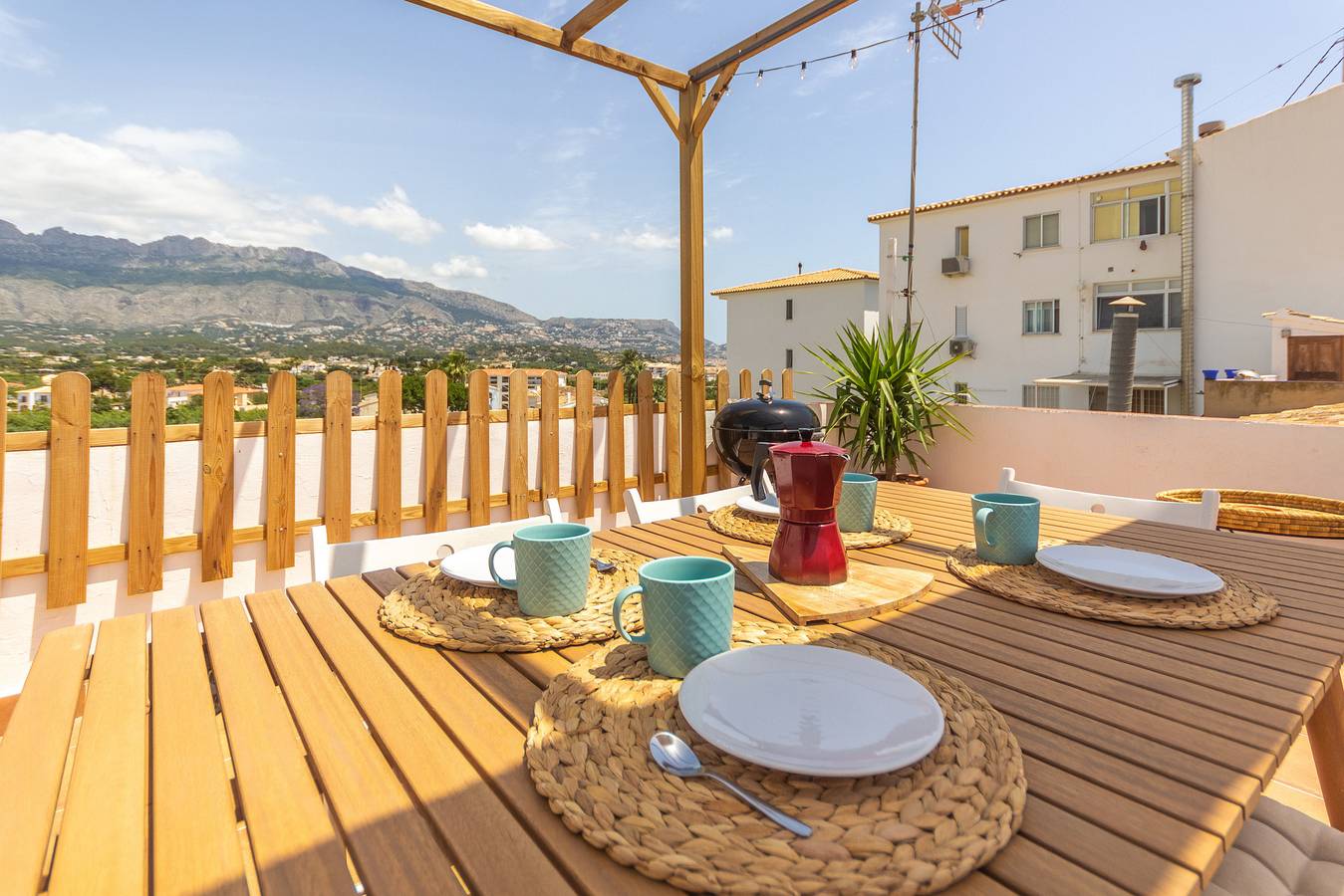 Wonderful Views Terrace 3Br Cottage - Bbq - Ac in Town of Altea, Altea Spagna