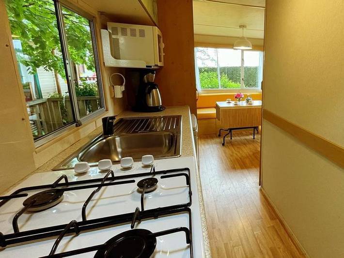 Camping De La Belle Etoile - Mobilheim 4 personen - Mh2 Ontario in Saint-Bonnet-le-Château, Montbrison