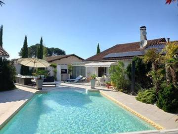 Chambre d’hôte pour 8 personnes, avec jardin ainsi que piscine et vue à Gujan-Mestras