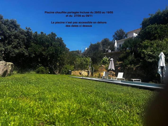 Gîte pour 4 personnes, avec jardin ainsi que vue et piscine, animaux acceptés dans Plage du Ruppione - 3