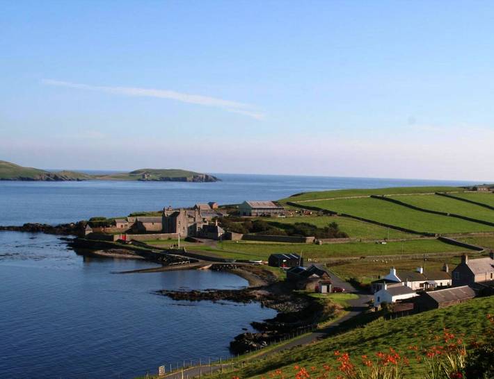 Ferienhaus für 8 Personen, mit Garten und Ausblick auf den Shetland Inseln