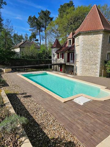 Gîte pour 3 personnes, avec piscine et jardin à Chancelade