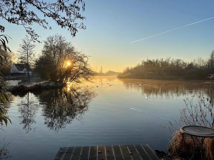 Chambre d’hôte pour 2 personnes, avec Terrasse et Jardin ainsi que Vue et Vue sur le lac à Bornem