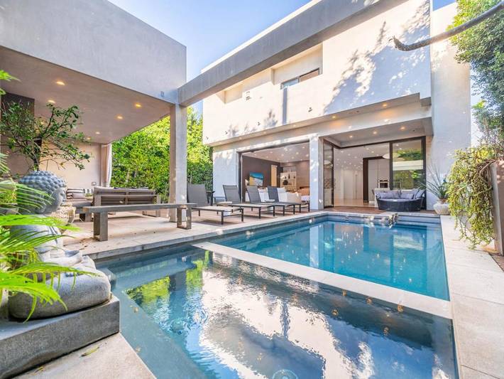 Willa dla 12 osób, z balkon i basen oraz jacuzzi, zwierzęta dozwolone w Los Angeles