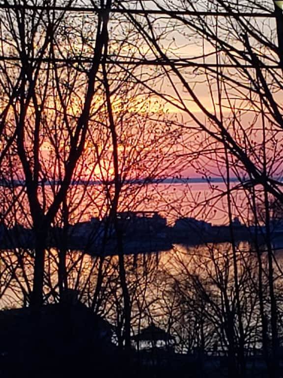 Beautiful view of the water in St. Ignace, Mackinac County