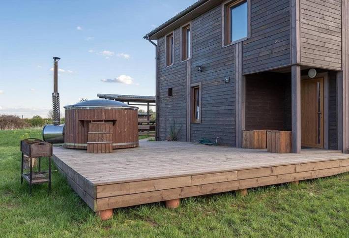 Camping für 6 Personen, mit Whirlpool und Terrasse sowie Garten und Sauna in Litauen