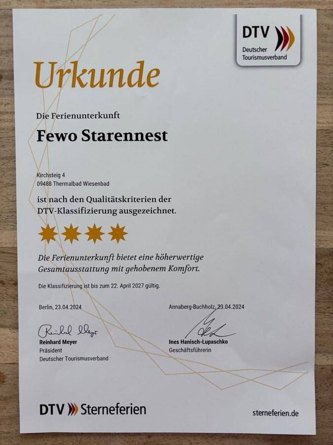 Ferienwohnung für 6 Personen, mit Terrasse und Garten sowie Ausblick in Thermalbad Wiesenbad - 2