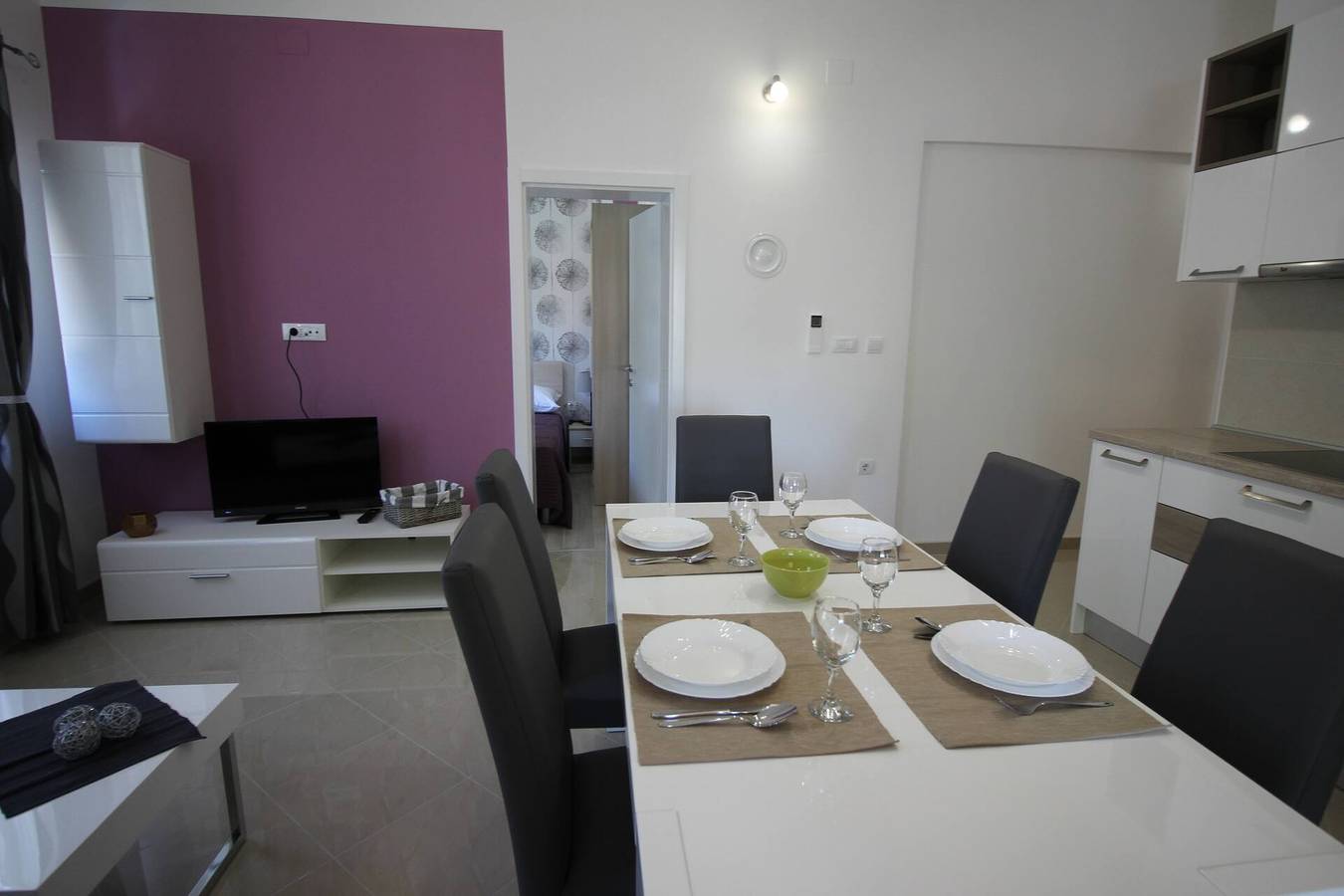 Ganze Wohnung, Apartment Gorica 1 Nr. 8 – mit Pool, 200 m vom Strand entfernt in Baska, Krk