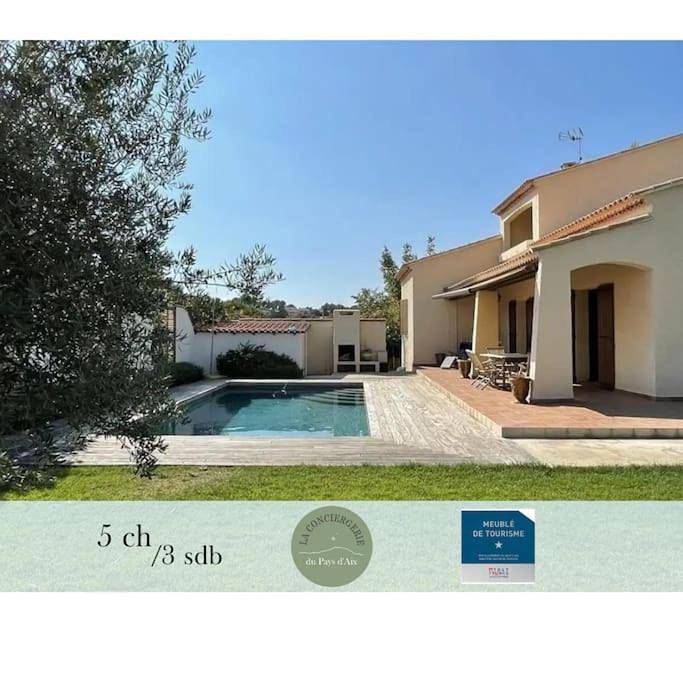Villa l'Olivier en Provence 5ch piscine jardin et clim in Lambesc, Région d'Aix-en-Provence