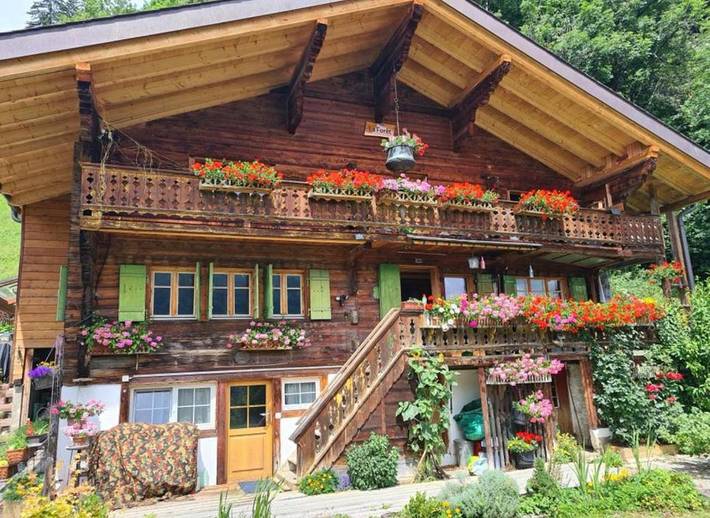 Chalet pour 8 personnes, avec Balcon et Terrasse ainsi que Sauna et Vue