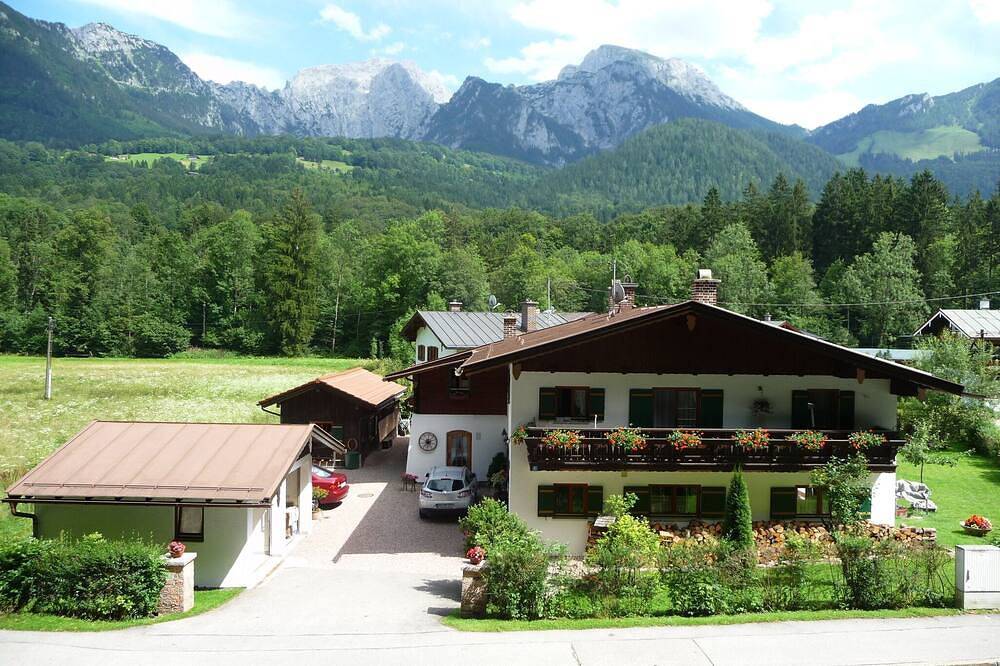 Ganze Wohnung, Fewo *** (Dtv Kassifizierung) mit großem sonnigen Balkon u. herrlichem Bergblick in Schönau am Königssee, Berchtesgadener Alpen
