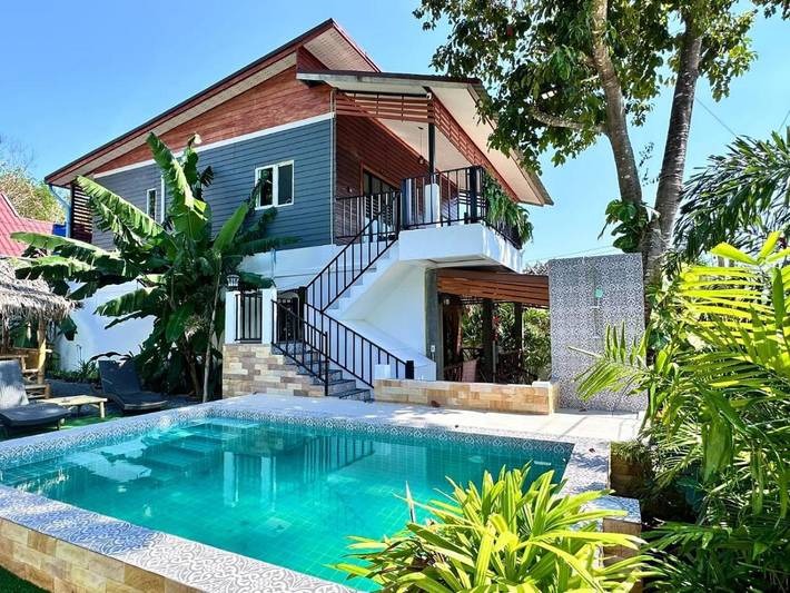Ferienwohnung für 2 Personen, mit Ausblick und Terrasse auf Koh Lanta