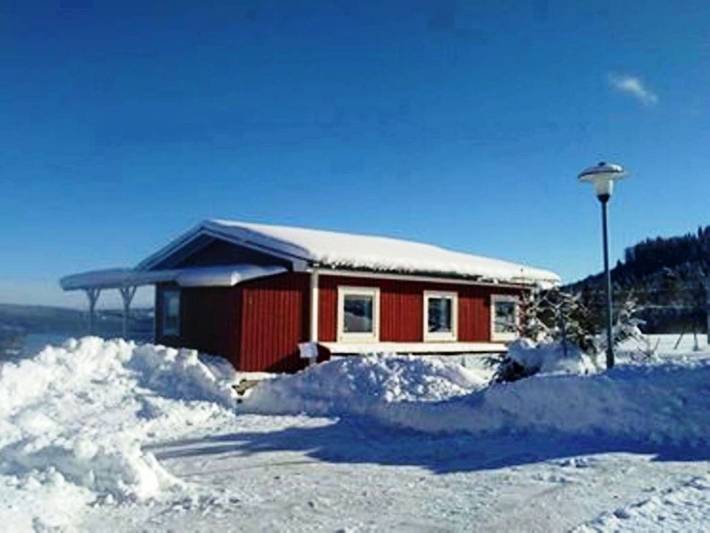 Bungalow für 6 Personen, mit Terrasse und Garten sowie Ausblick in Schweden