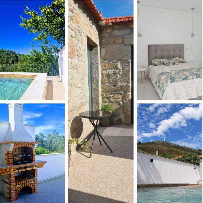 Ferienhaus 'Sentir O Minho' mit Bergblick, privatem Pool und WLAN in Gandra e Taião, Viana do Castelo Distrikt