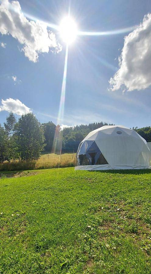 Tent in Szczytna, Sudety (Polska)