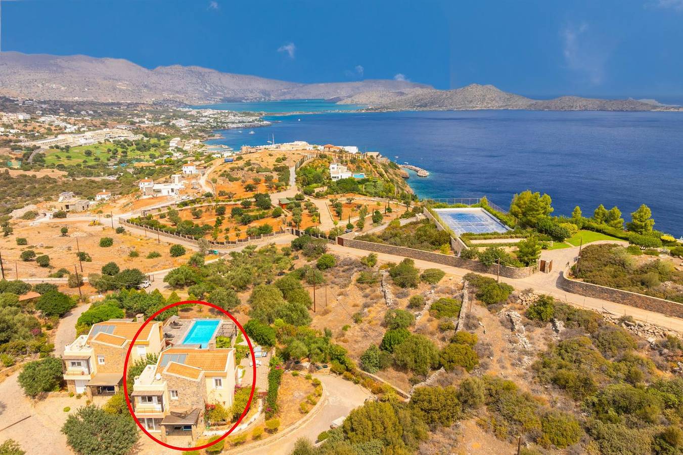 Villa for 12 personer med balkon in Elounda, Nord Kreta