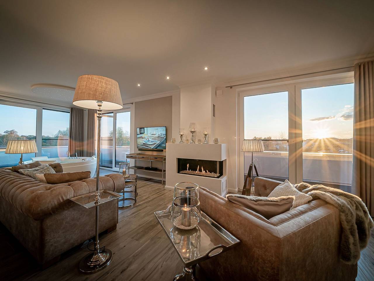 Ganze Ferienwohnung, Luxus Spa Penthouse Royal in Göhren-Lebbin, Mecklenburgische Seenplatte