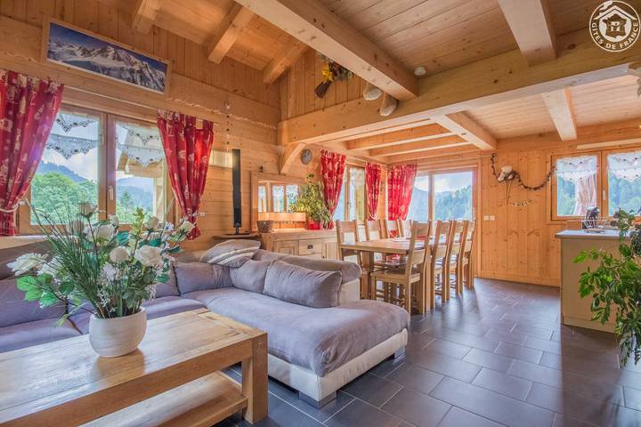 Maison de vacances pour 9 personnes, avec Jacuzzi et Terrasse à La Giettaz
