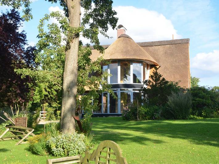Bauernhaus für 5 Personen, mit Terrasse und Garten sowie Ausblick und Seeblick in Grebin