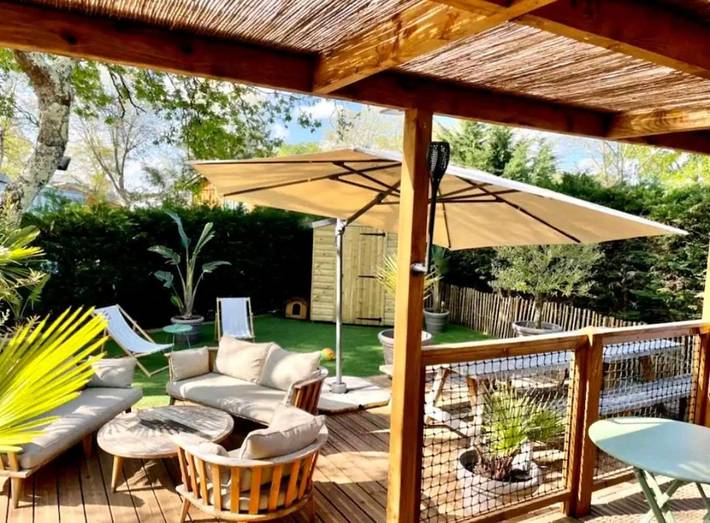Camping pour 4 personnes, avec jardin ainsi que bassin pour enfant et piscine à La Teste-de-Buch - 2