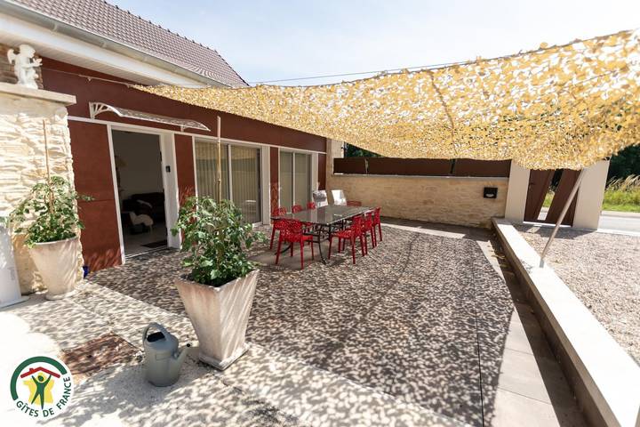 Gîte pour 6 personnes, avec jardin